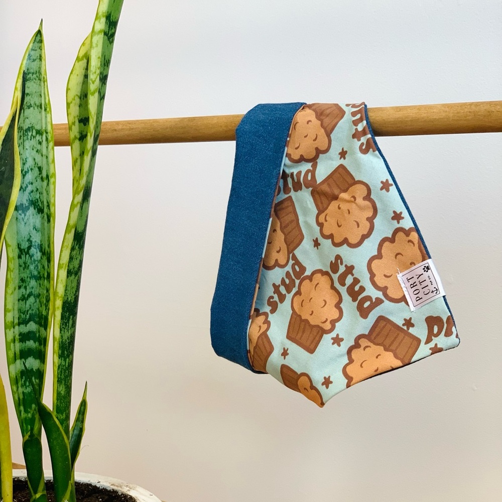 Reversible Stud Muffin & Denim Dog Bandana